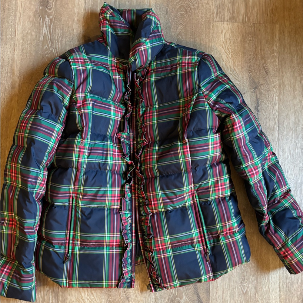 Talbots Plaid Puffer jacket
